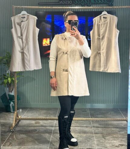 OTTO KRUVAZE KÜRKLÜ YELEK BEJ